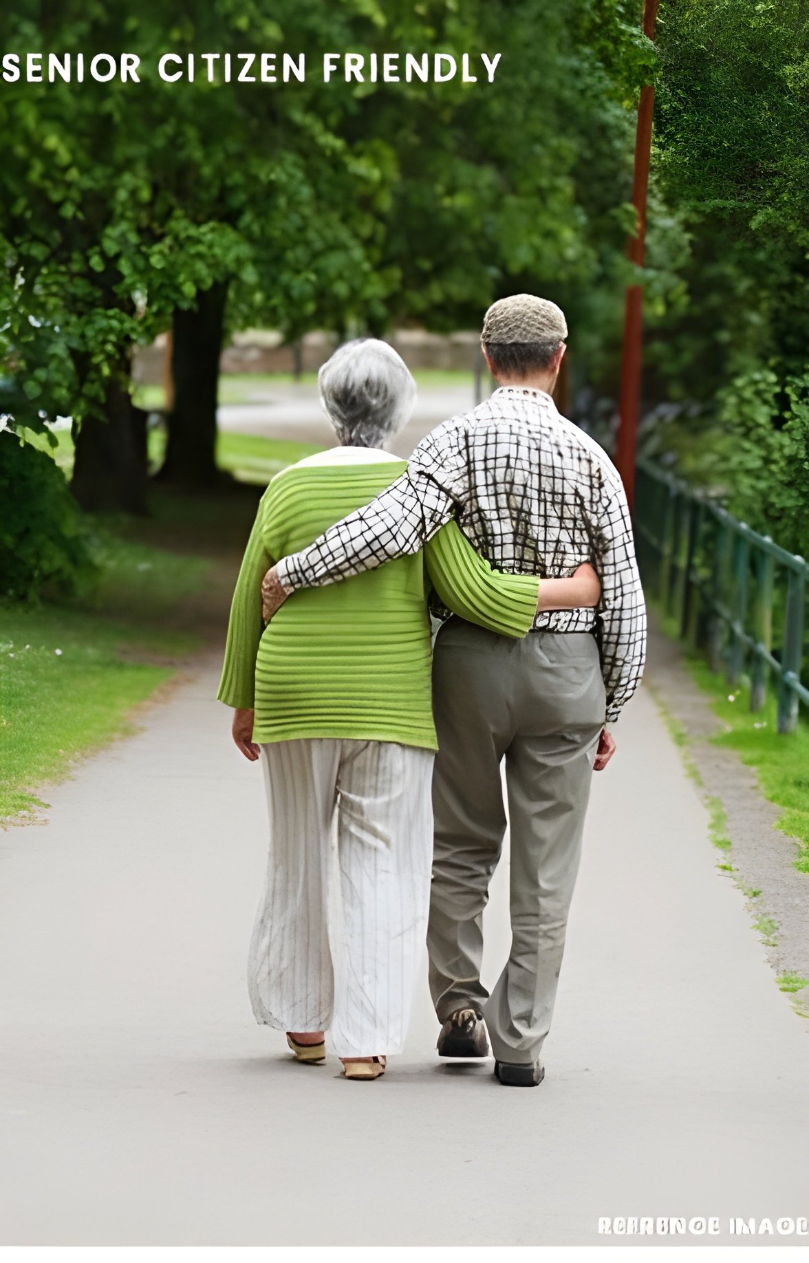 Elderly Couple Walking Area at Kasturi Van, Bhayandar (East)
