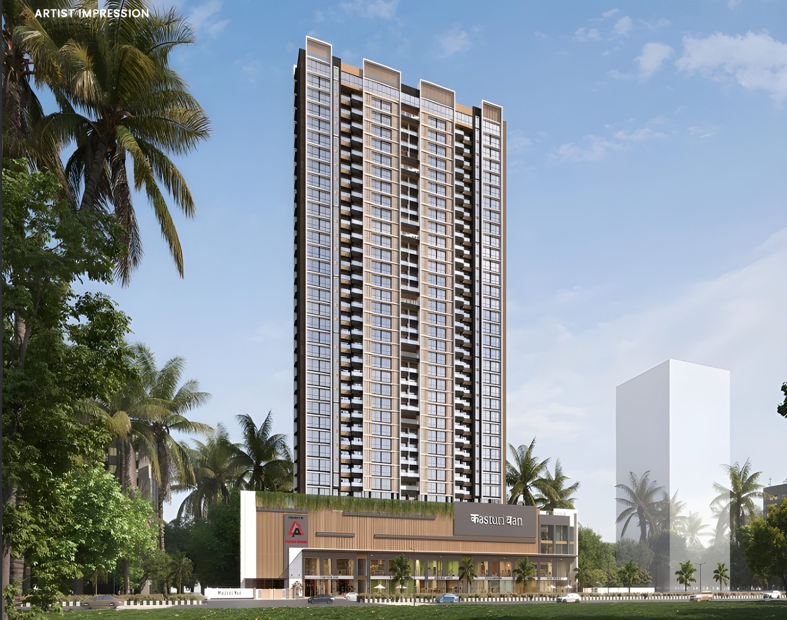 Building Front View of Kasturi Van, Bhayandar (East)